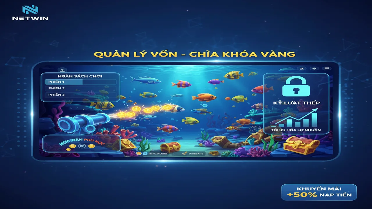 Bí kíp quản lý vốn khi chơi Bắn Cá đổi thưởng Netwin