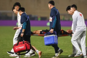 Tiền vệ Thái Sơn đứt dây chằng đầu gối, nghỉ thi đấu 9 tháng